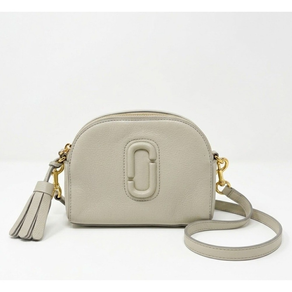 Marc Jacobs Pebbled Shutter Crossbody Bag Women Gray Preowned Cow Leather Tassel
